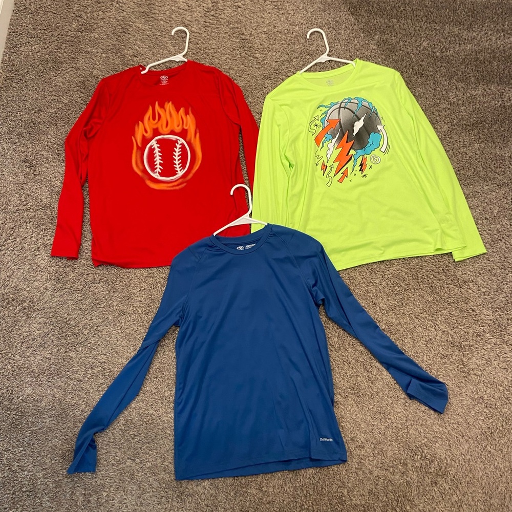10 boys XL 14/16 HUSKY long sleeve shirts - Picture 2 of 7